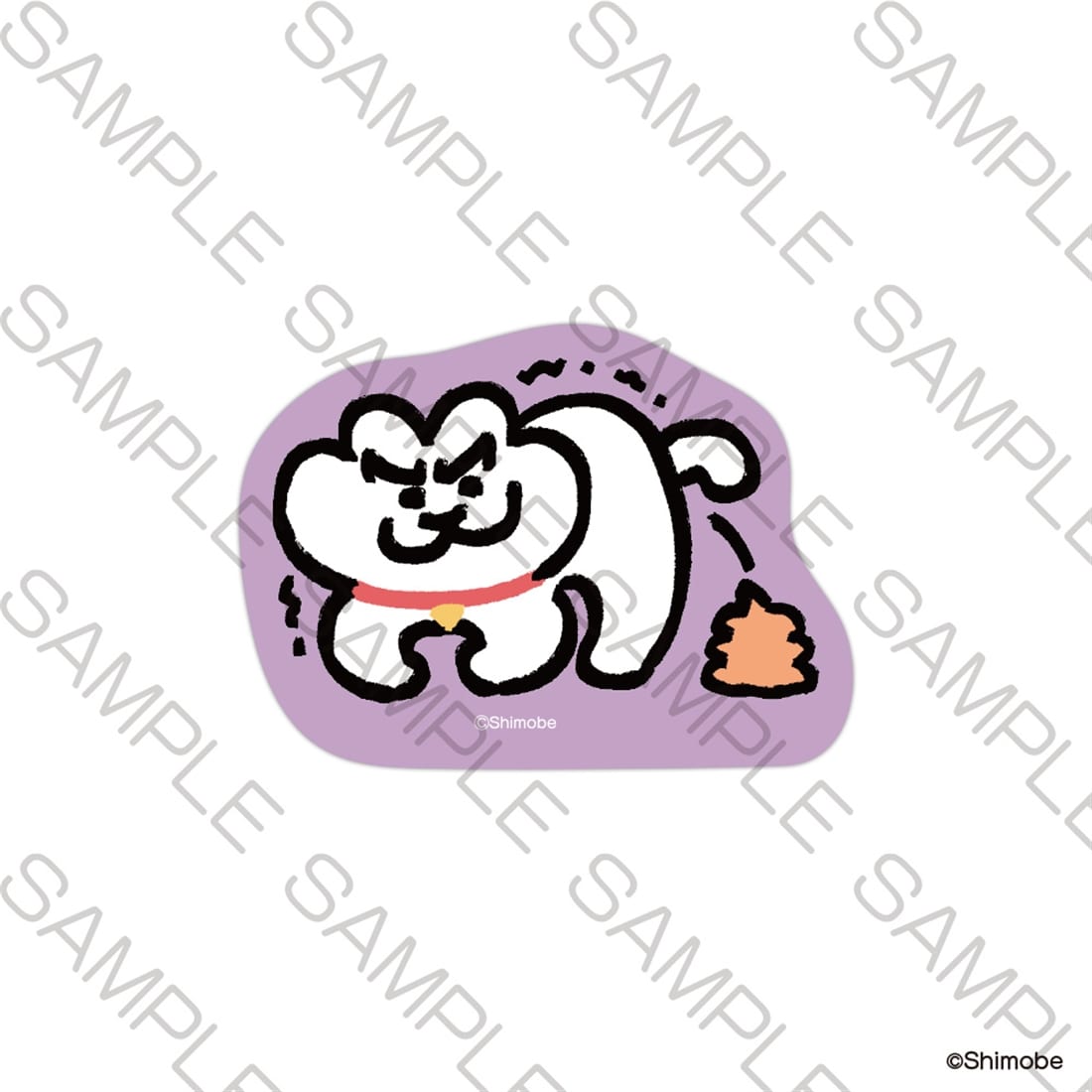 「ねことしもべ」ステッカー　ふんばり