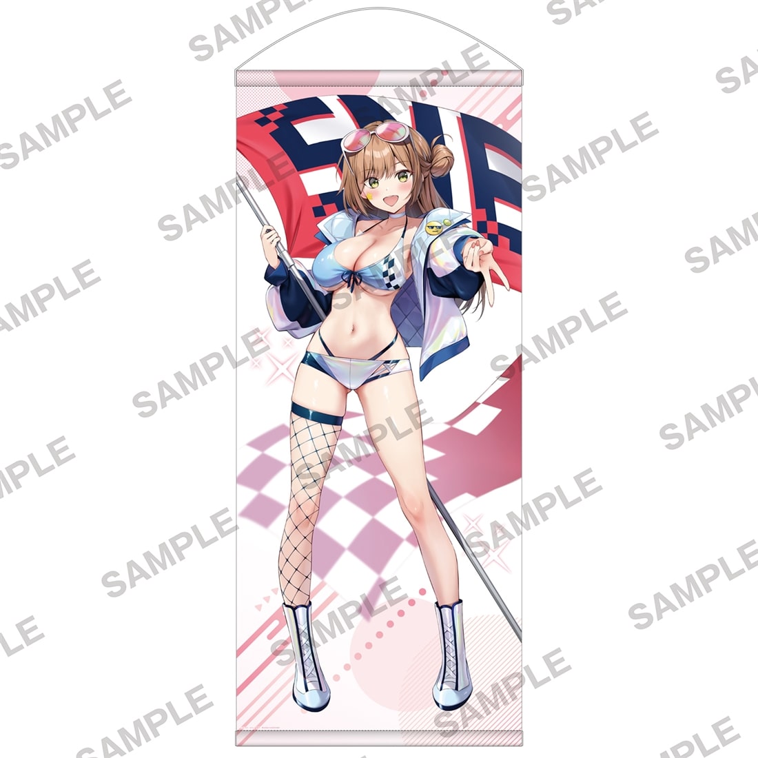 『純情ギャルはカノジョじゃないのに』ビッグタペストリー　外ヶ浜凛々亜　レースクイーンVer.