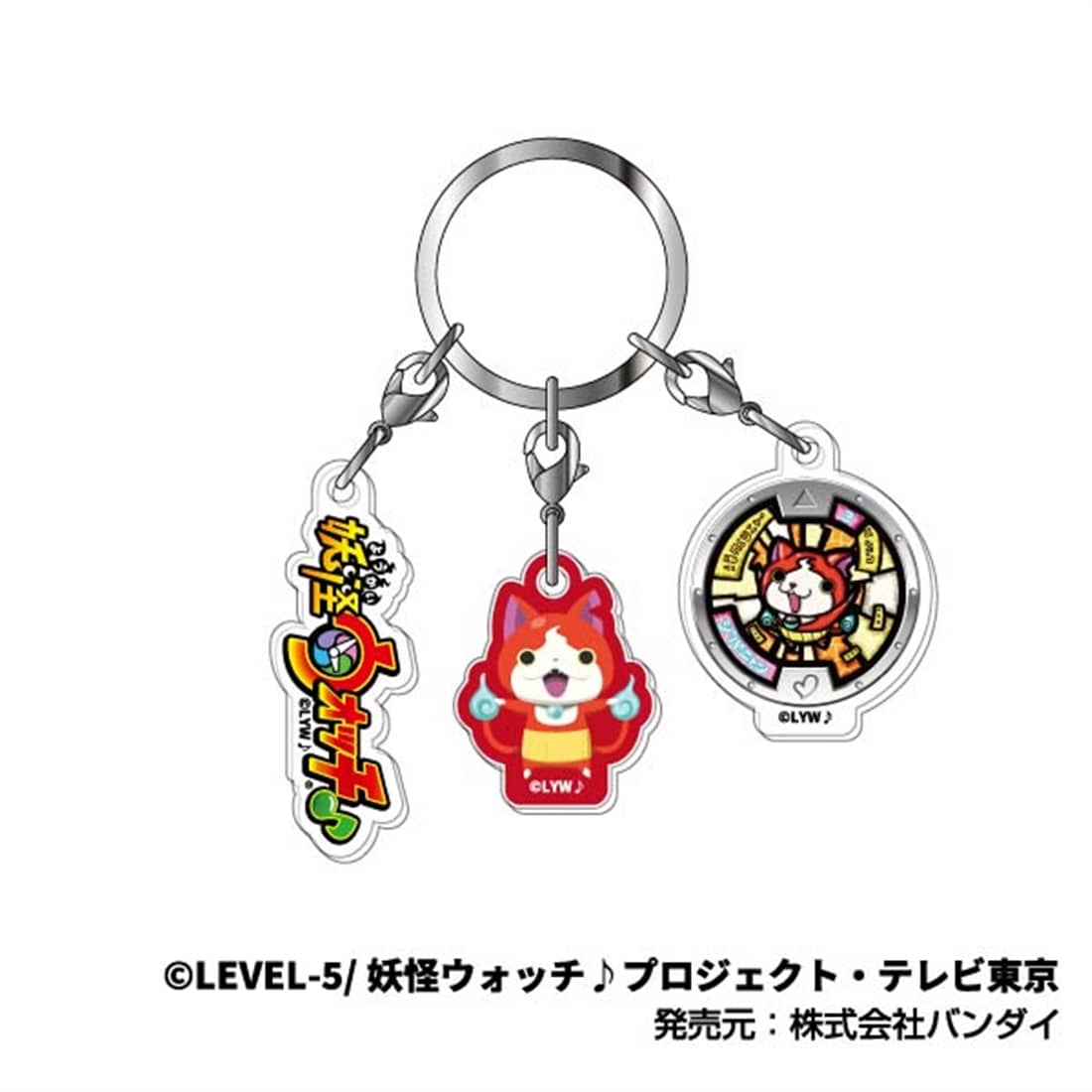 ３連アクリルキーホルダー 妖怪ウォッチ♪ 妖怪ウォッチ♪01 ジバニャン ３連アクリルキーホルダー ジバニャン