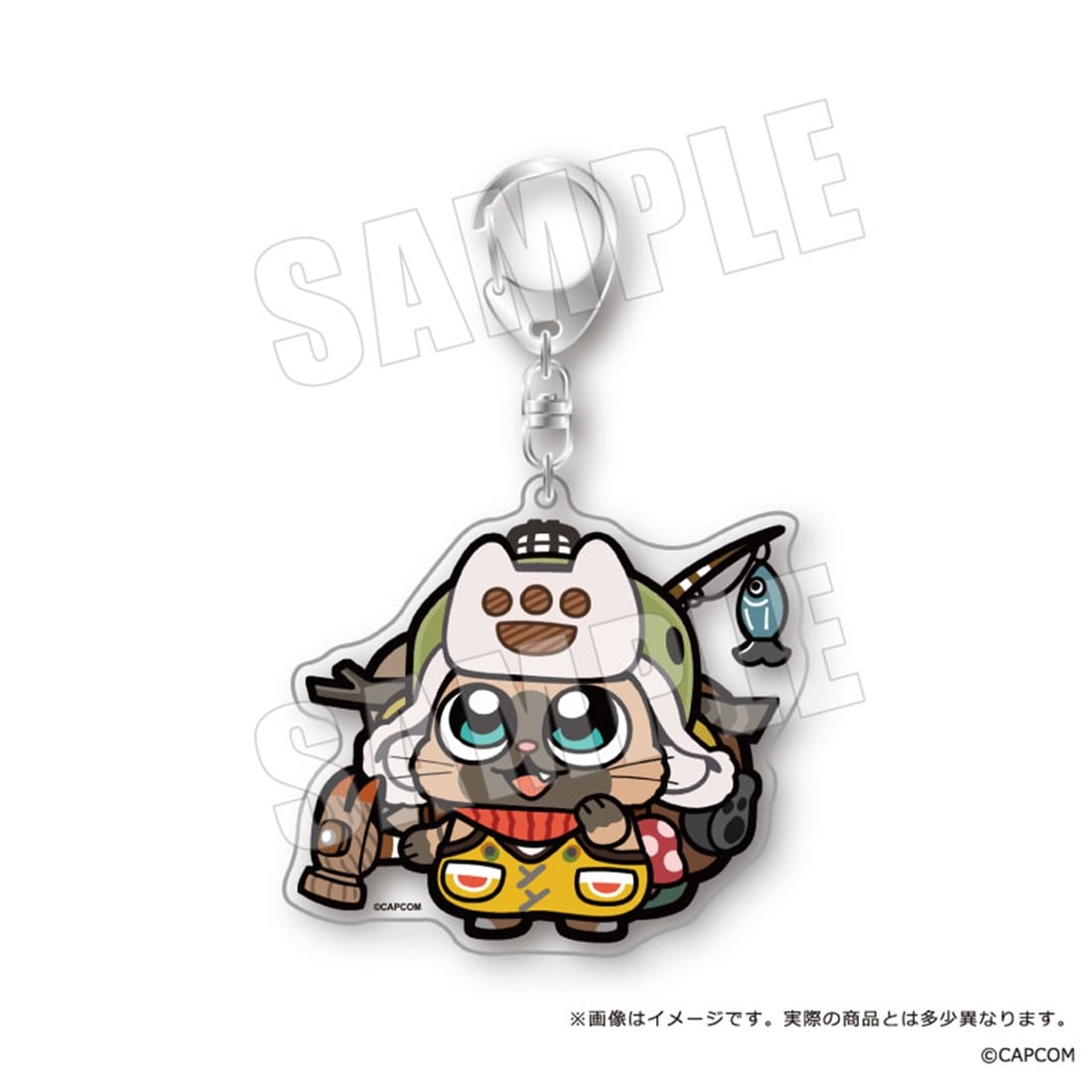 モンスターハンターワイルズ×ぶくぶ おおきめアクリルキーホルダー 02.オトモアイルー ホープ装備 02.オトモアイルー ホープ装備