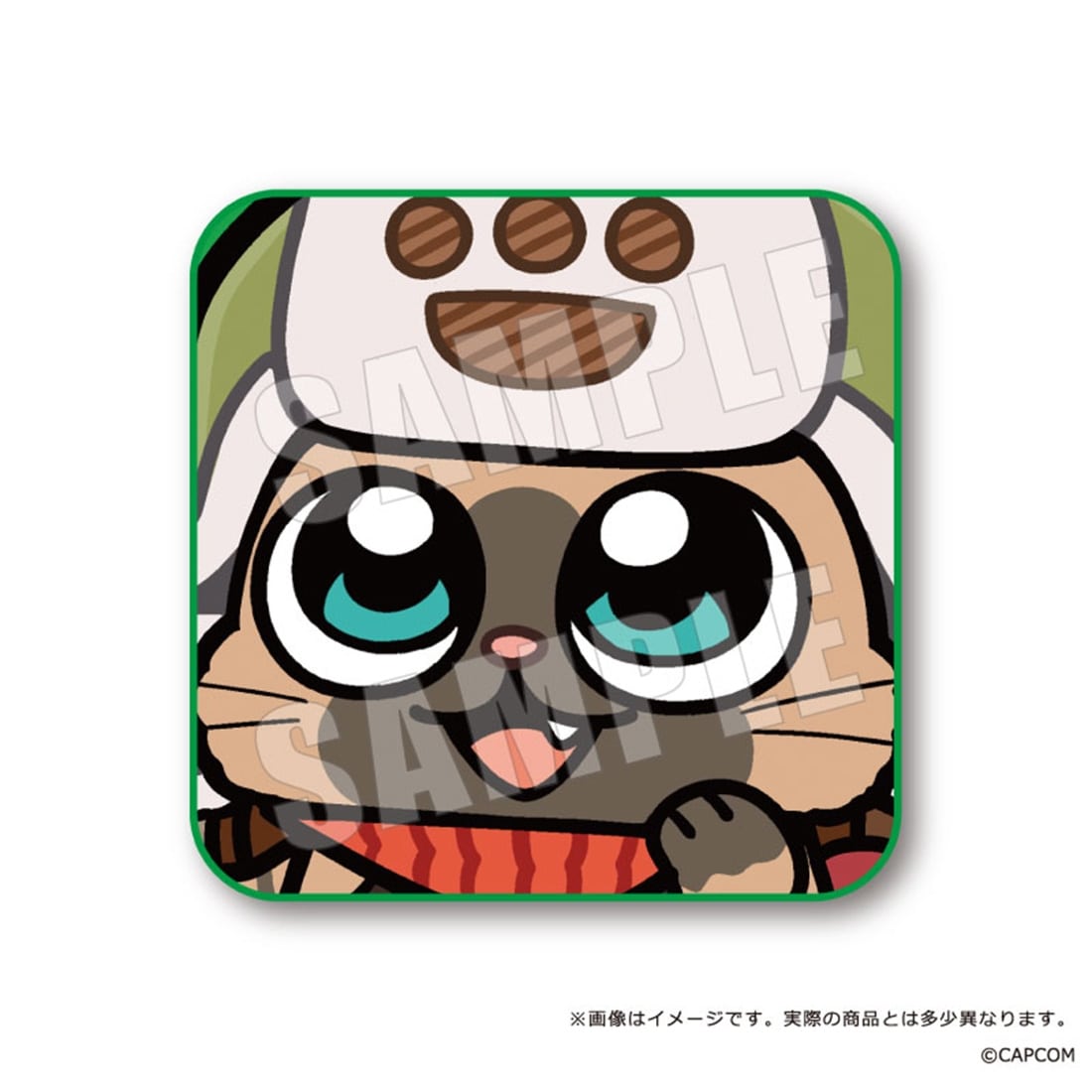 モンスターハンターワイルズ×ぶくぶ ふぇいすタオル 02.オトモアイルー ホープ装備 02.オトモアイルー ホープ装備