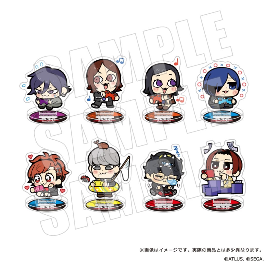 P30th 主人公×ぶくぶ ちいさめアクリルスタンド 全8種【BOX】 ちいさめアクリルスタンド【BOX】