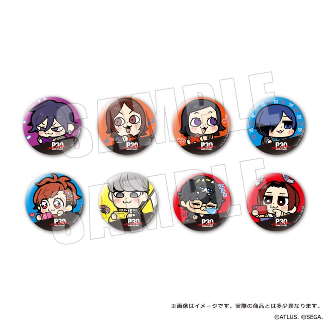 P30th 主人公×ぶくぶ カンバッジ 全8種【BOX】 カンバッジ【BOX】