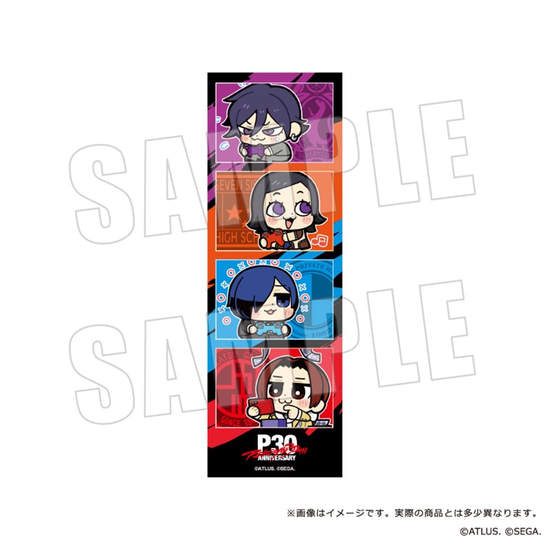 P30th 主人公×ぶくぶ 4カットステッカー A ステッカー A