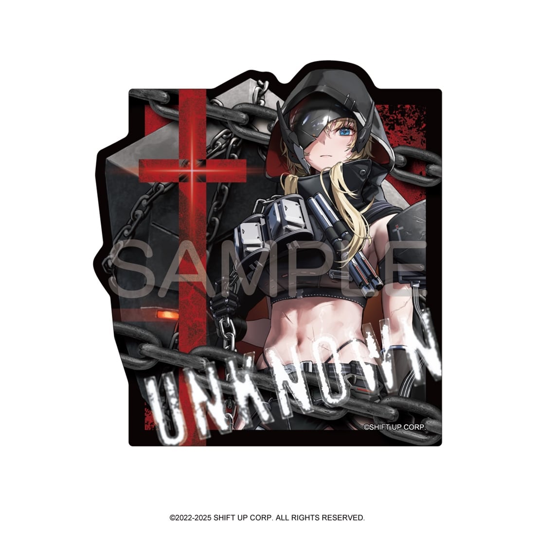 勝利の女神:NIKKE ガンガールステッカー グレイブ グレイブ