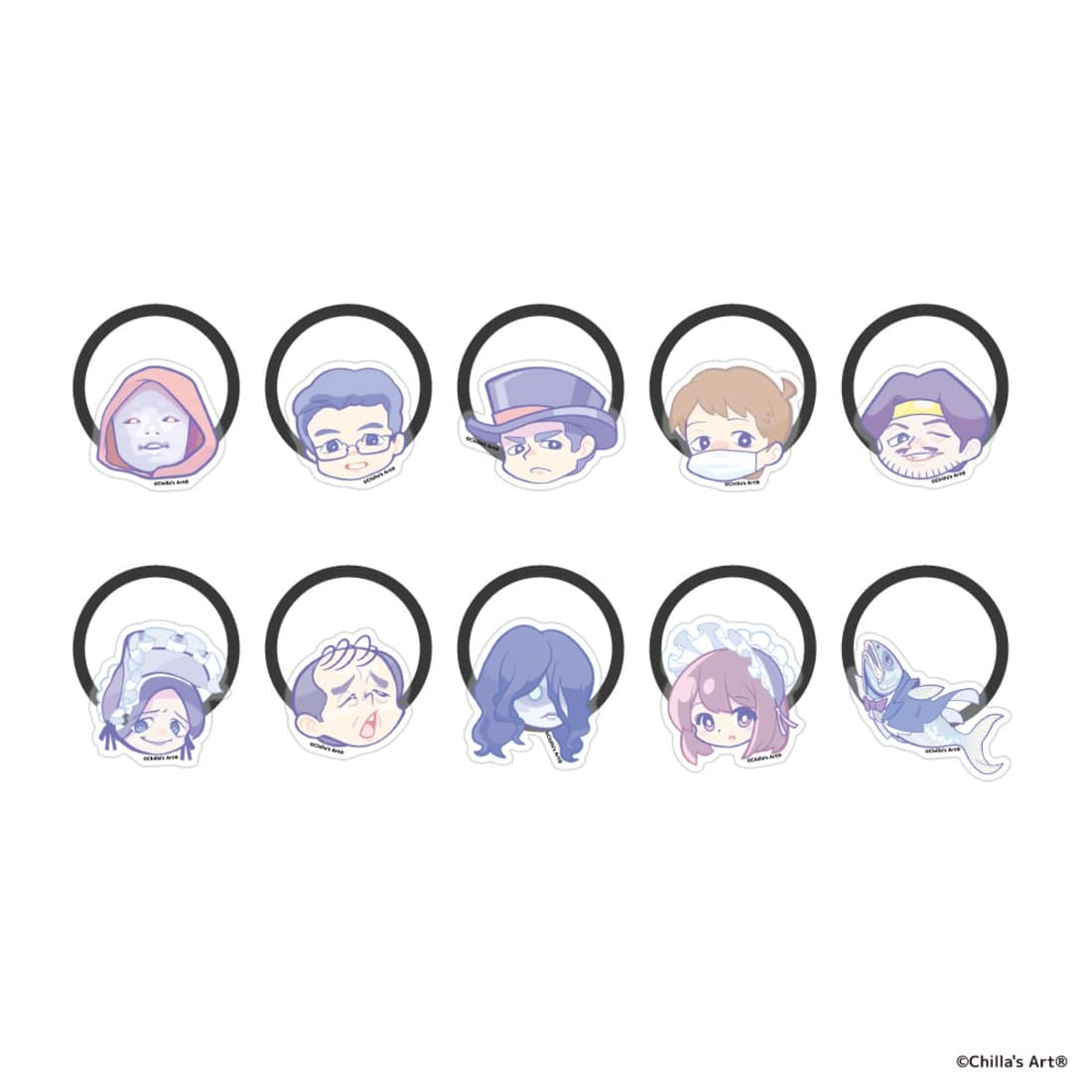 Chilla's Art×オシアド トレーディングヘアゴム【キャラver】BOX BOX