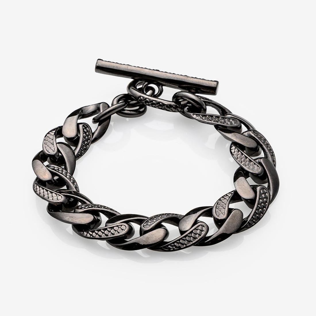 【龍が如く】OX JEWELRy Limited Scale Chain Bracelet for ICHIBAN KASUGA ブラック　Sサイズ ブラック Sサイズ