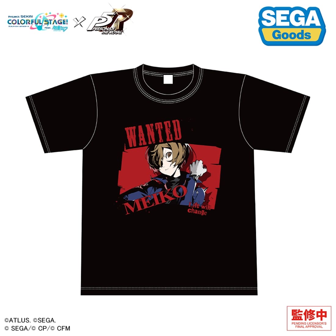 プロジェクトセカイ カラフルステージ！ feat. 初音ミク×ペルソナ5 ザ・ロイヤル グラフィックTシャツ MEIKO MEIKO