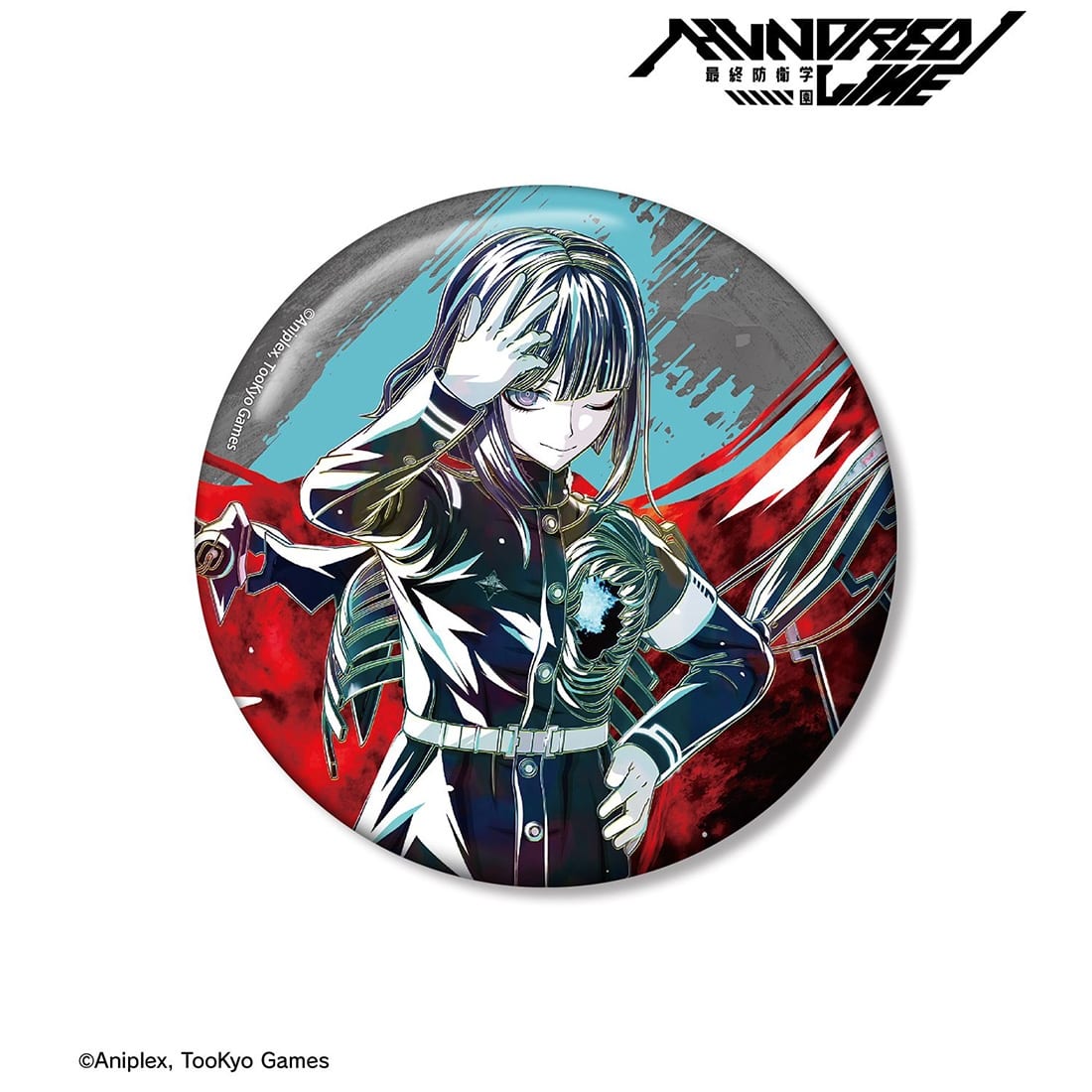 HUNDRED LINE -最終防衛学園- 九十九今馬 Ani-Art 100mm缶バッジ 九十九今馬