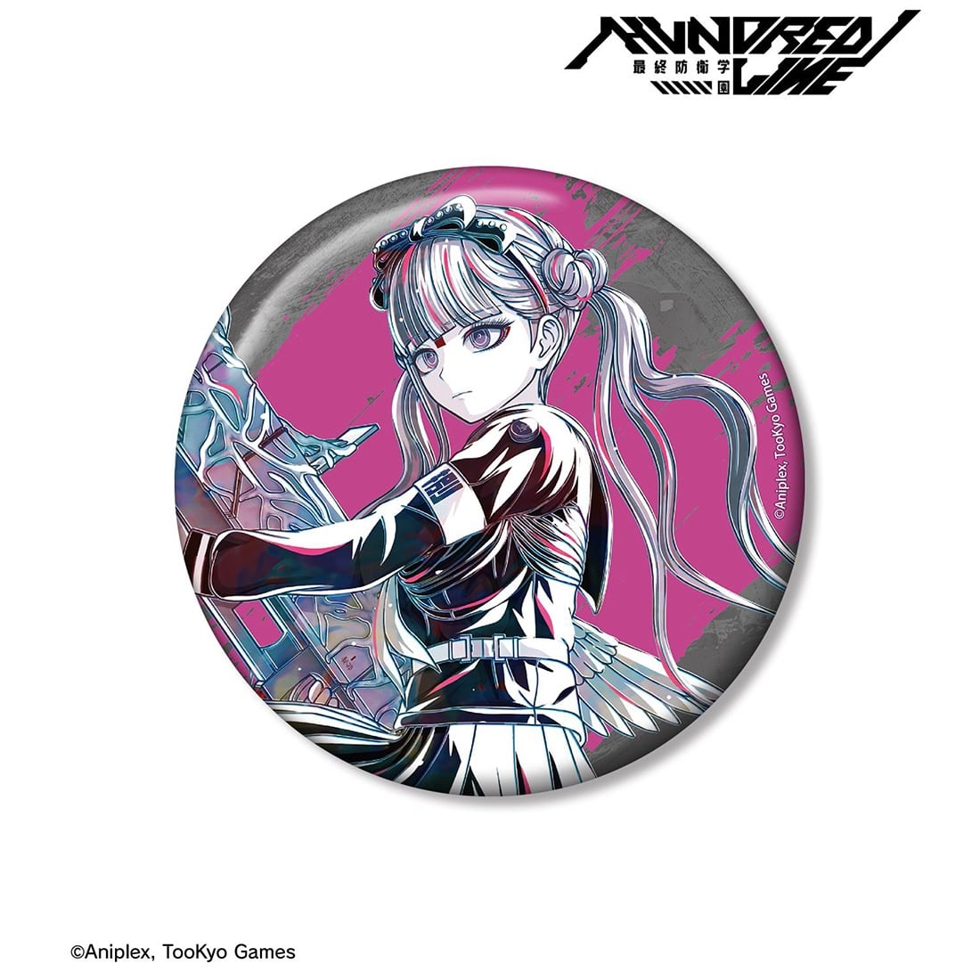 HUNDRED LINE -最終防衛学園- 九十九過子 Ani-Art 100mm缶バッジ 九十九過子