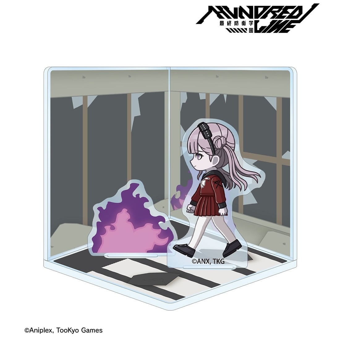 HUNDRED LINE -最終防衛学園- 九十九過子 ちびとこ キューブ型ジオラマ風アクリルスタンド 九十九過子