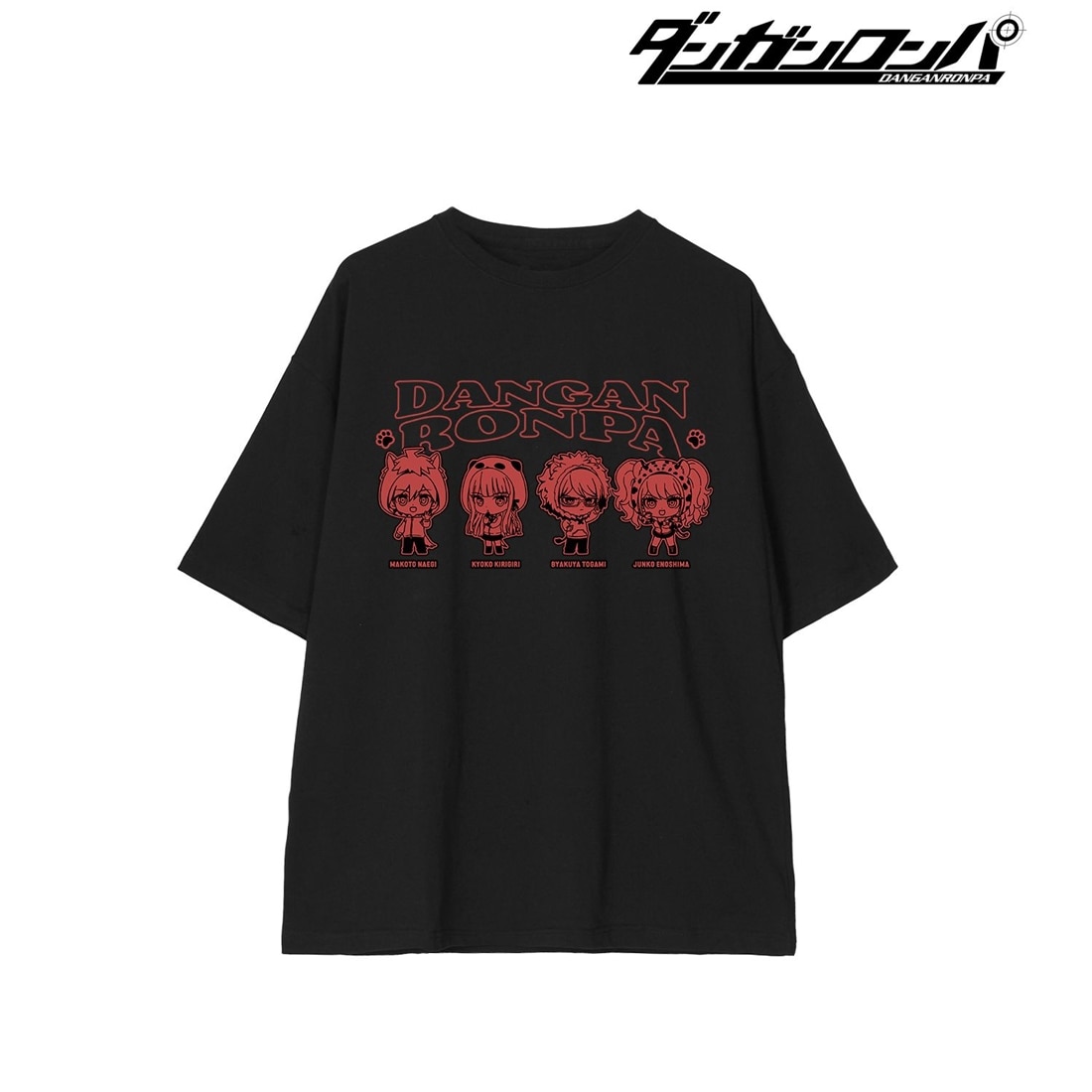 ダンガンロンパシリーズ 集合A ちびキャラ 動物パーカーver. BIGシルエットTシャツユニセックス(サイズ/XL) 集合A XLサイズ