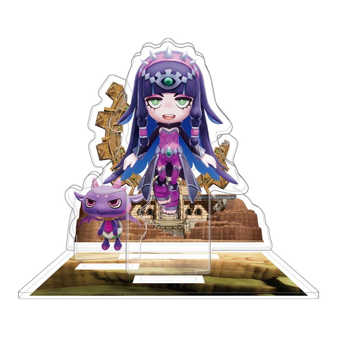 『ファンタジーライフi グルグルの竜と時をぬすむ少女』 オリジナルアクリルジオラマ大穴 (カーラ＆黒いミニドラゴン) 大穴 (カーラ＆黒いミニドラゴン)