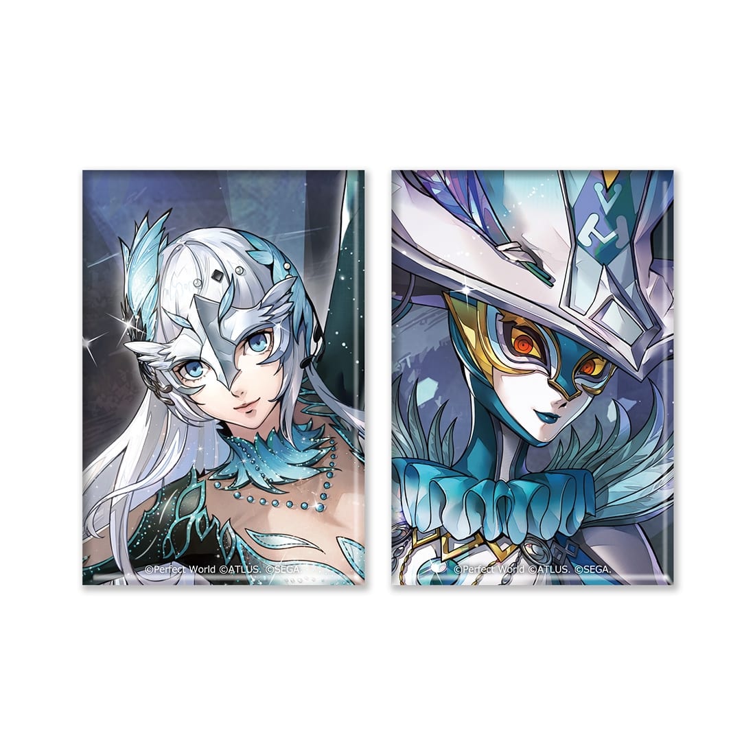 ペルソナ5: The Phantom X スクエア缶バッジ2種セット 琴音・アイスストーム＆テルプシコレー 琴音・アイスストーム＆テルプシコレー