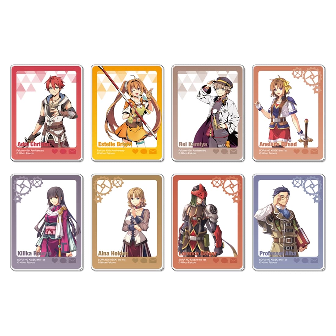 空の軌跡 the 1st＆日本ファルコム45周年記念 トレーディングアクリルカード Ver.C コンプリートセット トレーディングアクリルカード Ver.C コンプリートセット