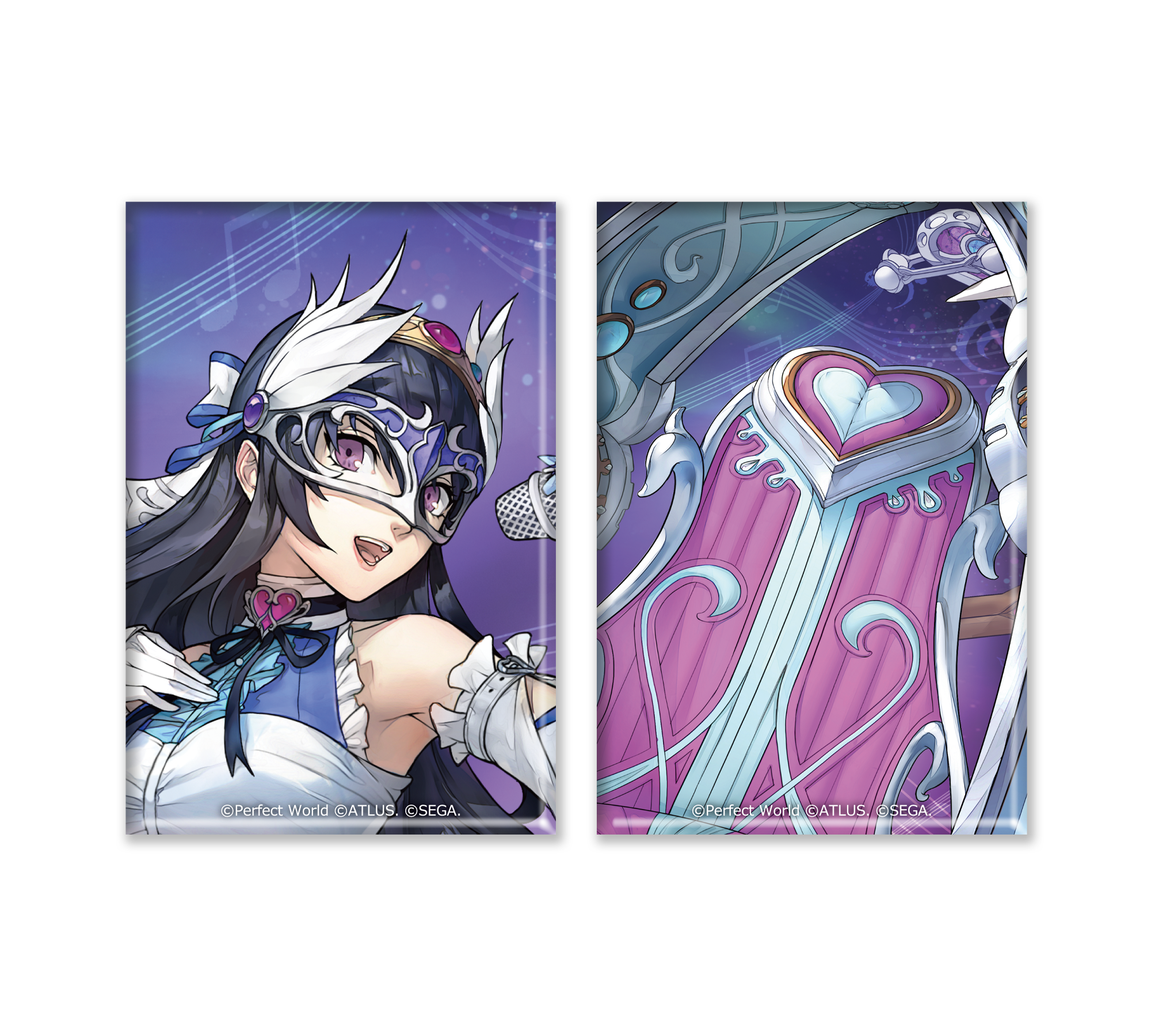 ペルソナ5: The Phantom X スクエア缶バッジ2種セット アンジュ＆エウテルペー アンジュ＆エウテルペー