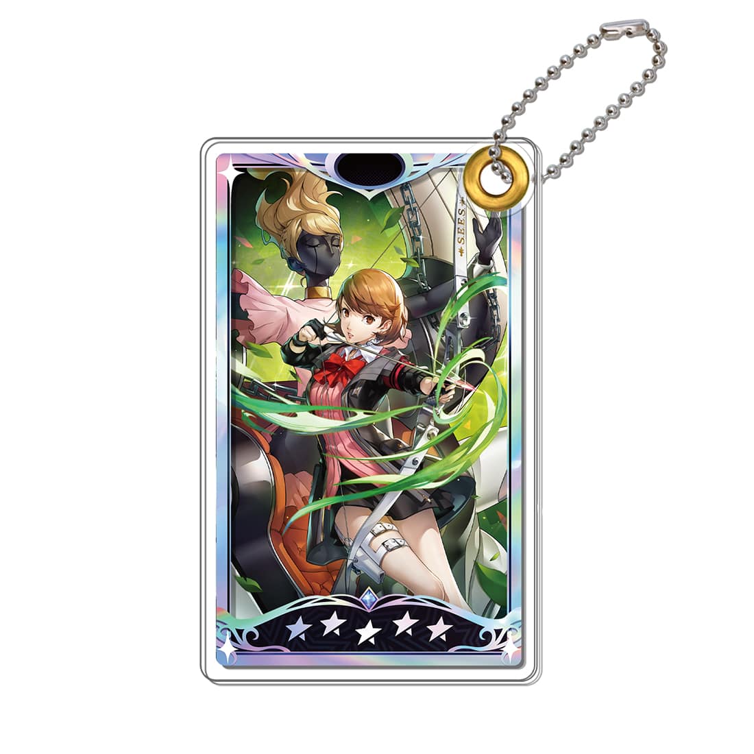 ペルソナ5: The Phantom X アクリルスライドキーホルダー 岳羽 ゆかり＆イオ 岳羽 ゆかり＆イオ