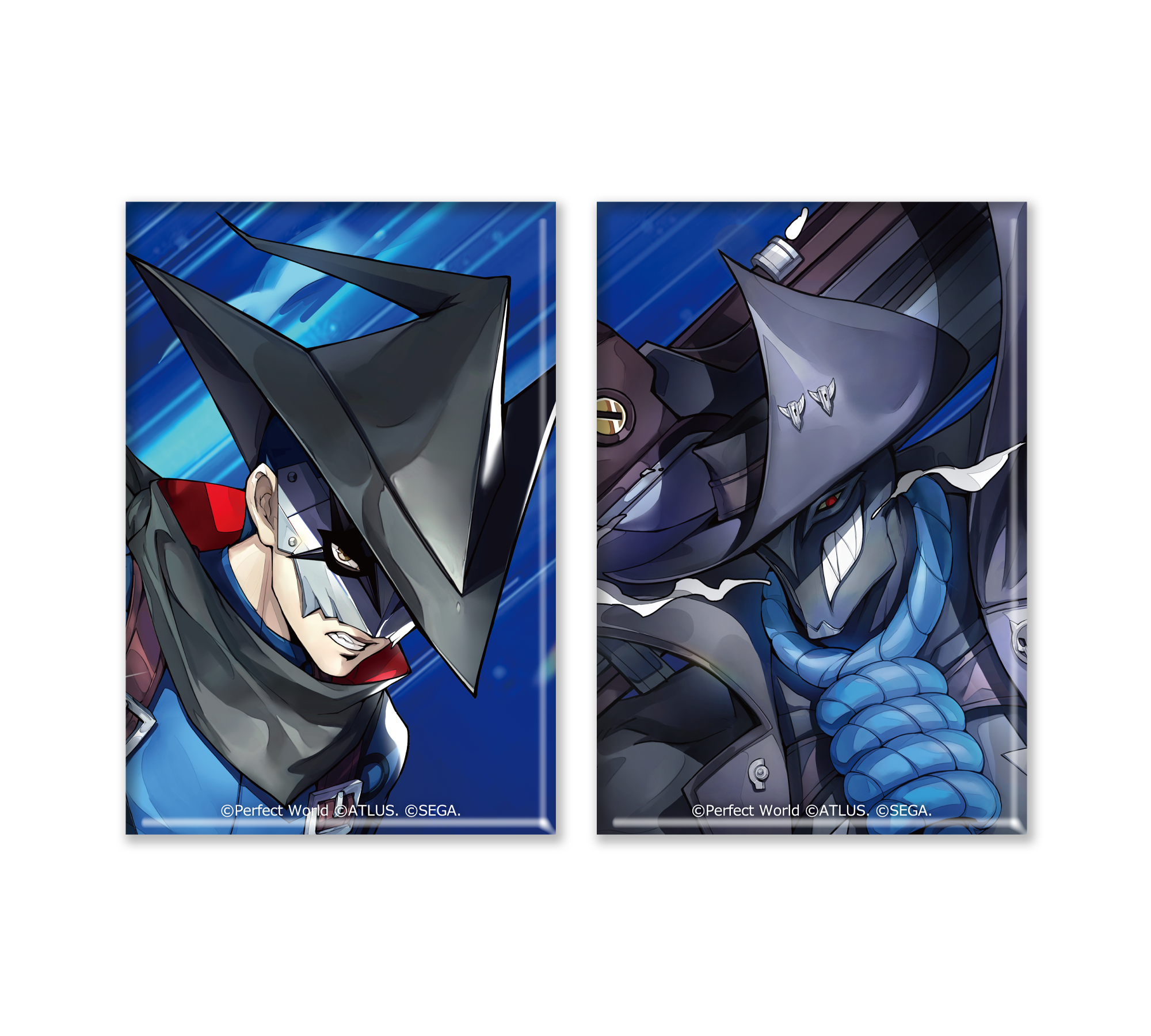 ペルソナ5: The Phantom X スクエア缶バッジ2種セット ソイ＆マンドラン 怪盗団 ソイ＆マンドラン