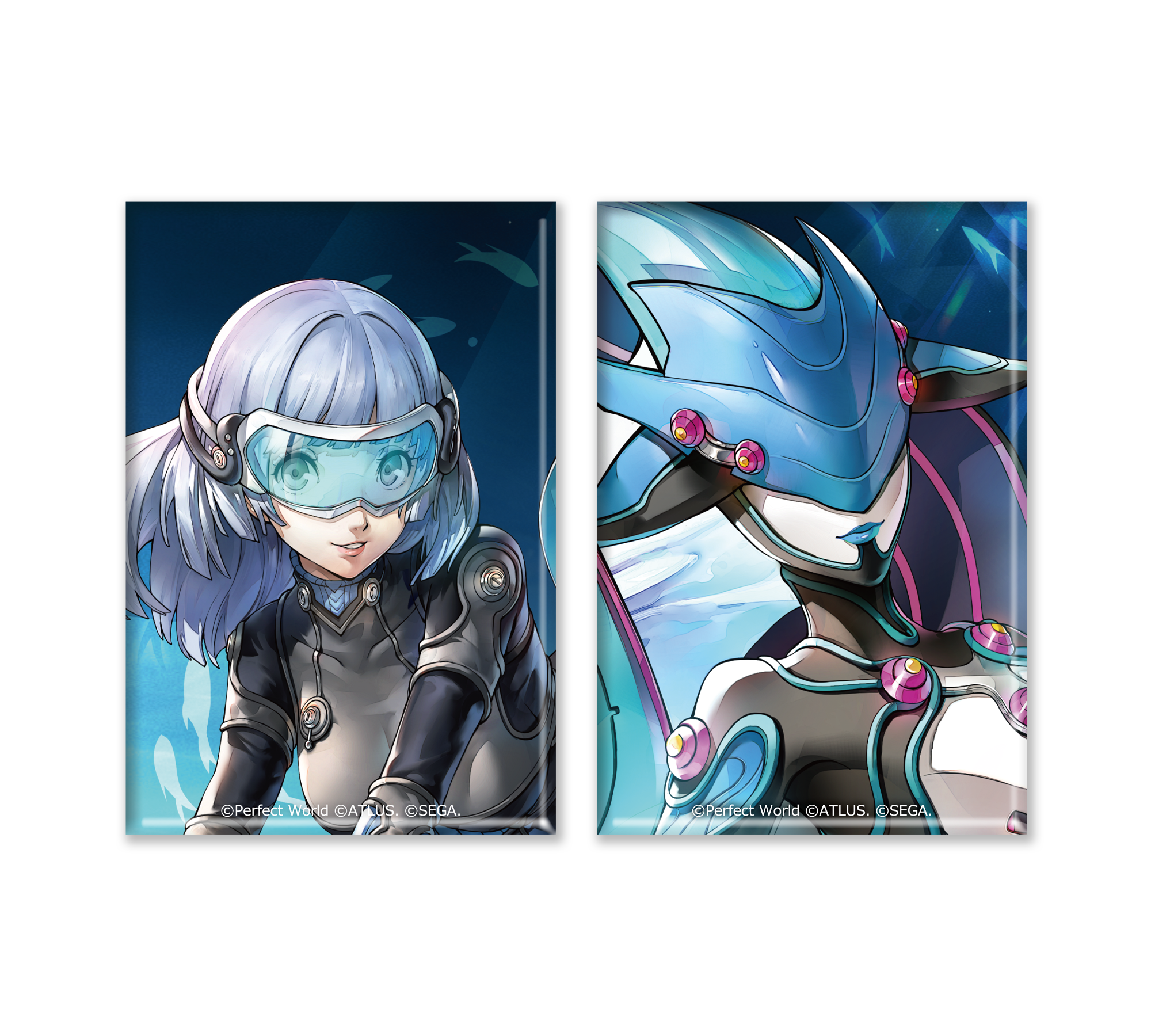 ペルソナ5: The Phantom X スクエア缶バッジ2種セット パペット＆ネメルテス 怪ドル パペット＆ネメルテス