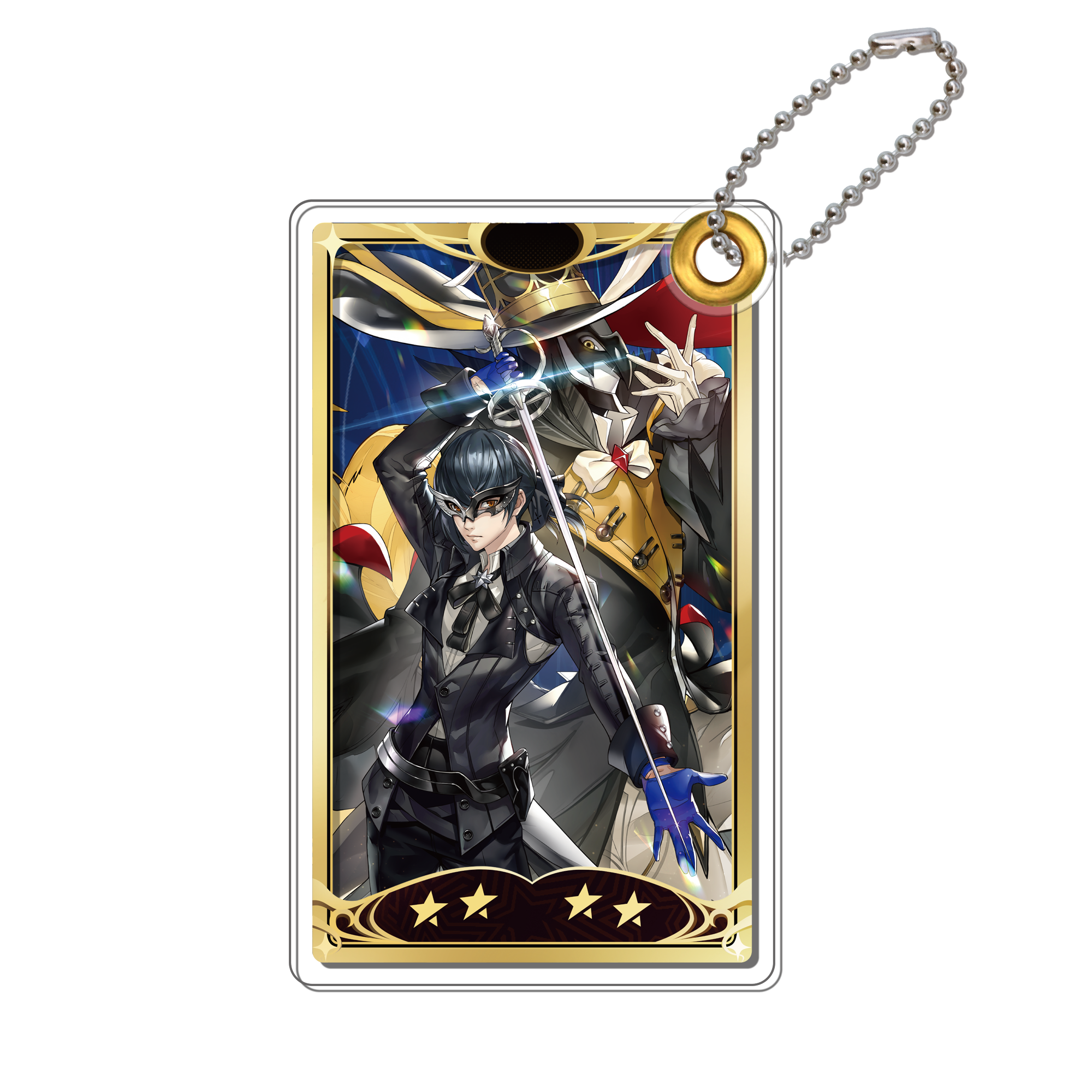 ペルソナ5: The Phantom X アクリルスライドキーホルダー フルーレ＆レウコテアー 怪ドル フルーレ＆レウコテアー