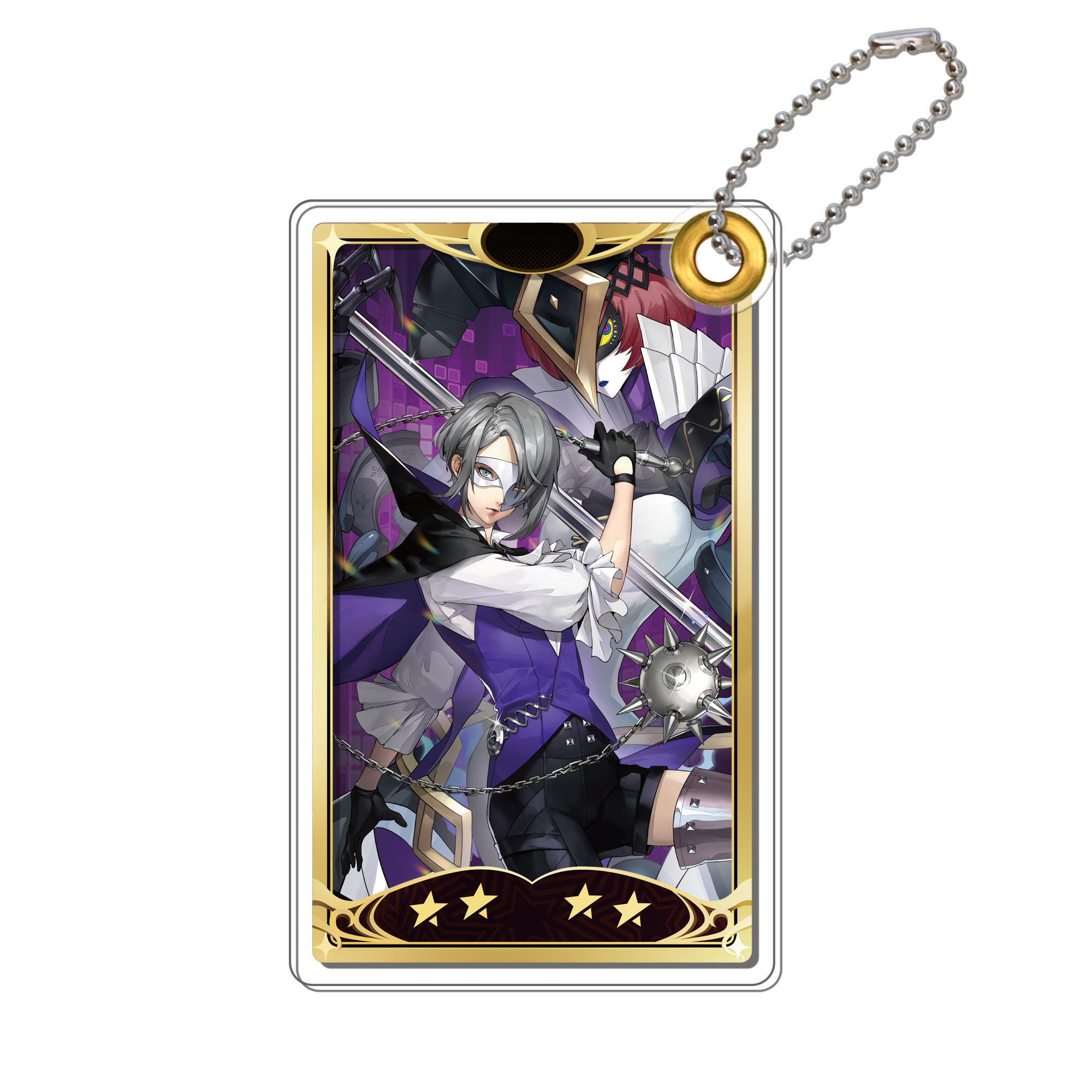 ペルソナ5: The Phantom X アクリルスライドキーホルダー ユキ＆ステュクス 怪ドル ユキ＆ステュクス