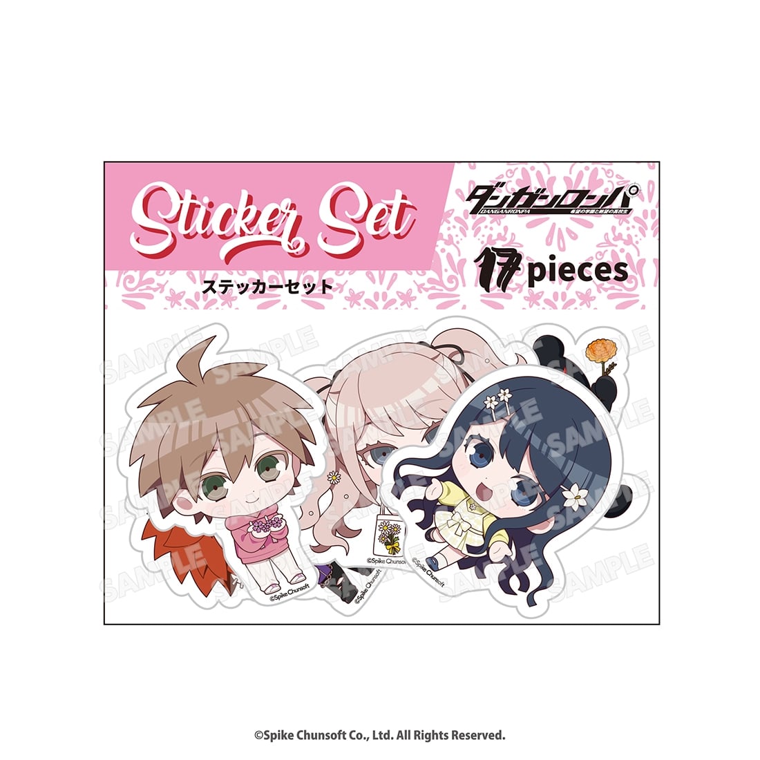 ダンガンロンパ　コラボ限定　ステッカーセット　（17枚入り） ダンガンロンパ