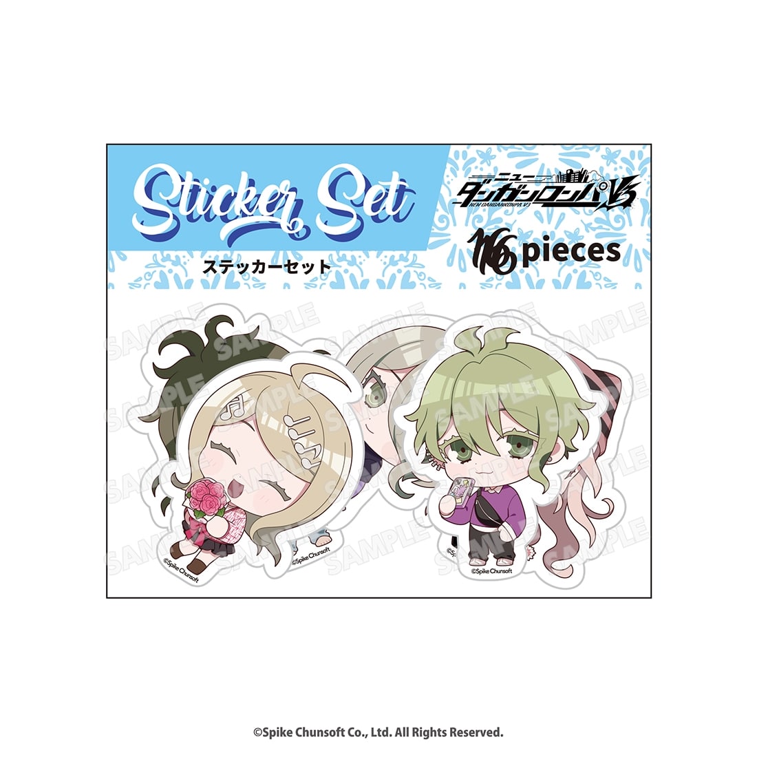 ニューダンガンロンパV3　コラボ限定　ステッカーセット　（16枚入り） ニューダンガンロンパV3