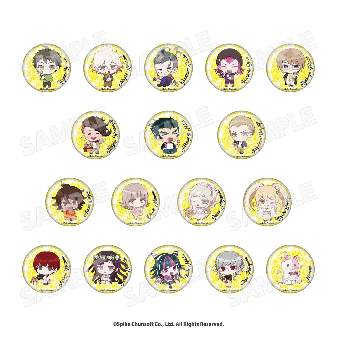 スーパーダンガンロンパ2　コラボ限定缶バッジ　ブラインドパッケージ 【全17種】 SDR2 単品（ランダム）