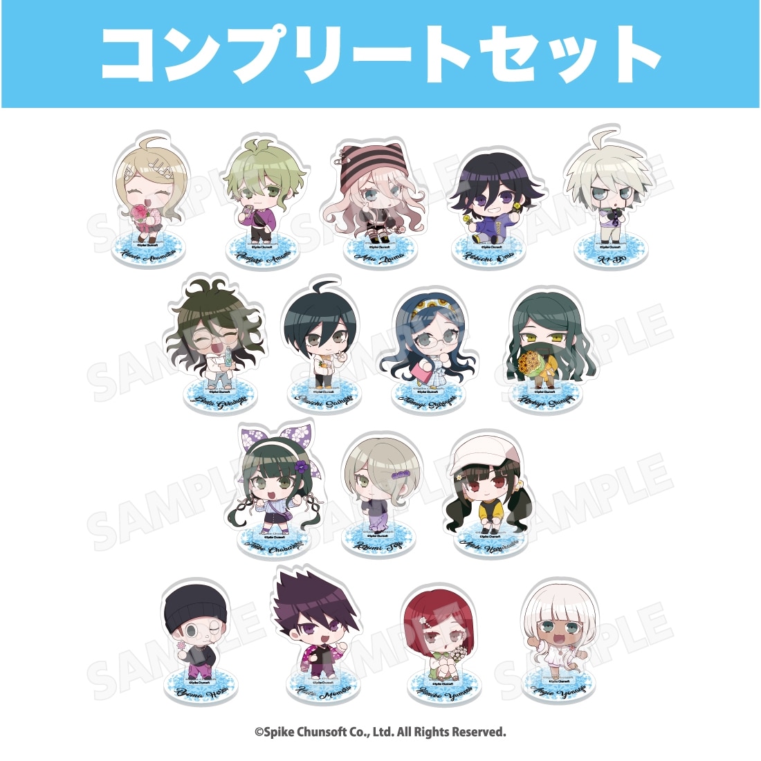 ニューダンガンロンパV3　コラボ限定アクリルスタンド　コンプリートセット　【全16種】 NDRV3 コンプリートセット