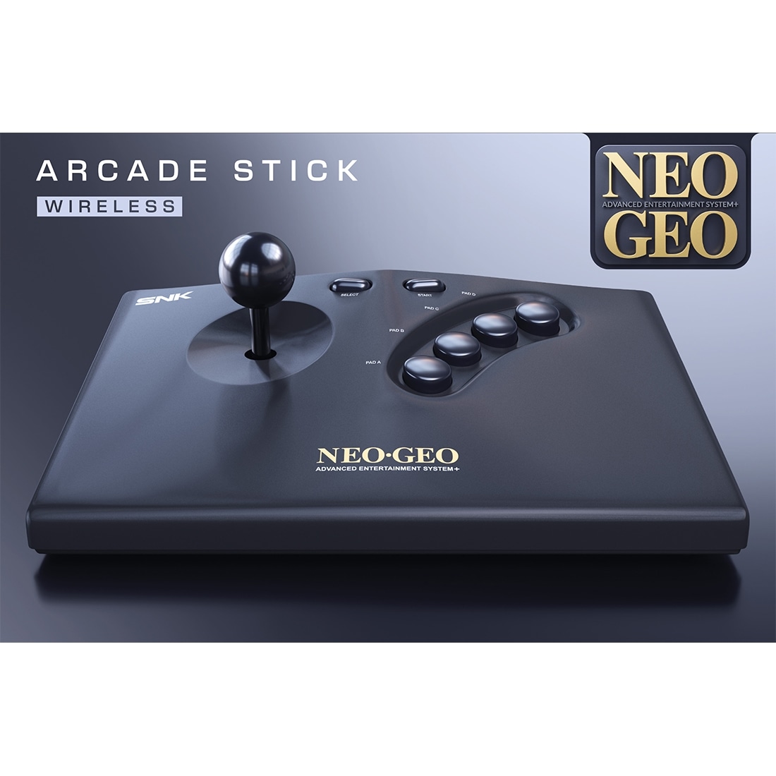 NEOGEO AES+ ワイヤレスアーケードスティック（ブラック） 周辺機器 ワイヤレスアーケードスティック（ブラック）