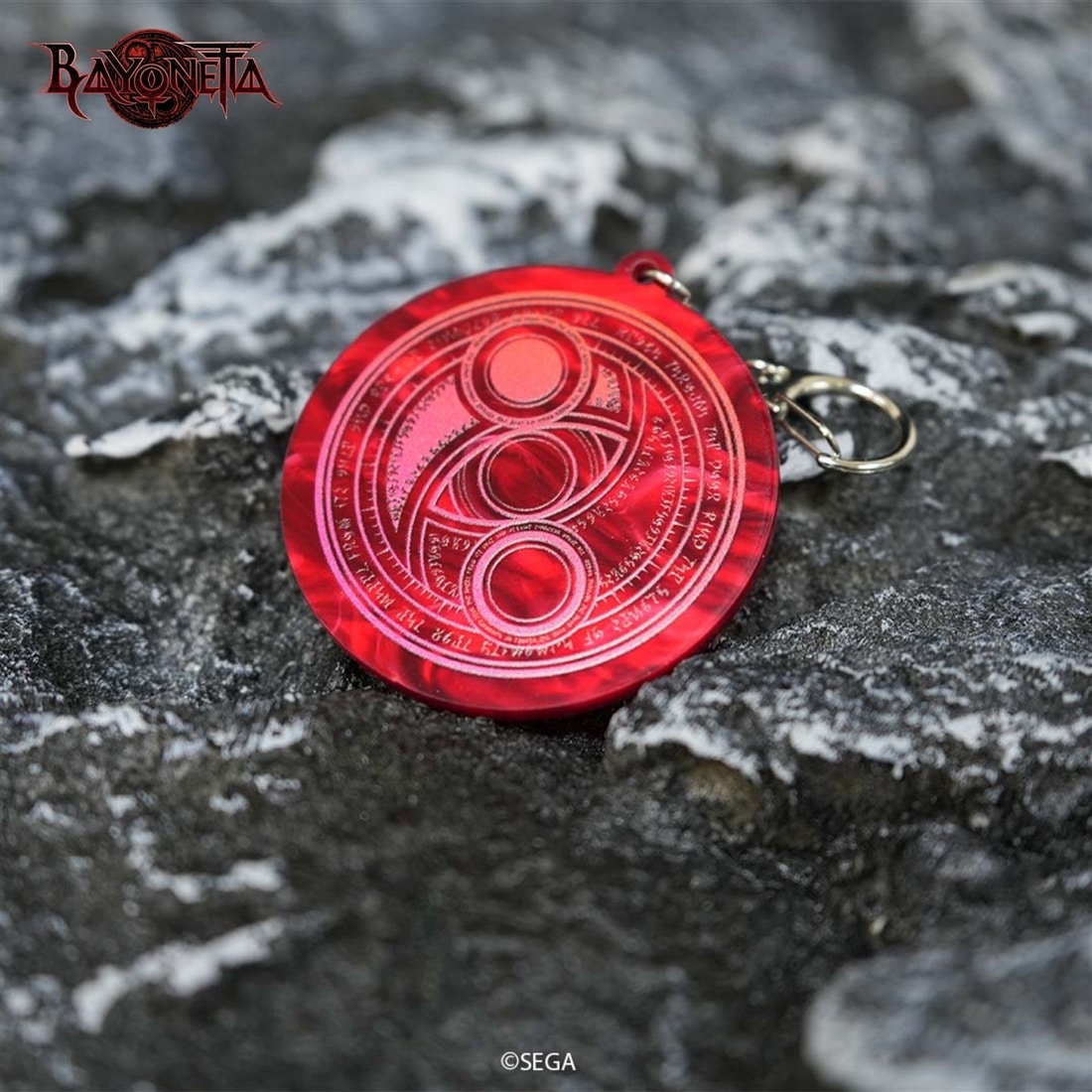 ベヨネッタ 大理石風キーホルダー 魔法陣 魔法陣