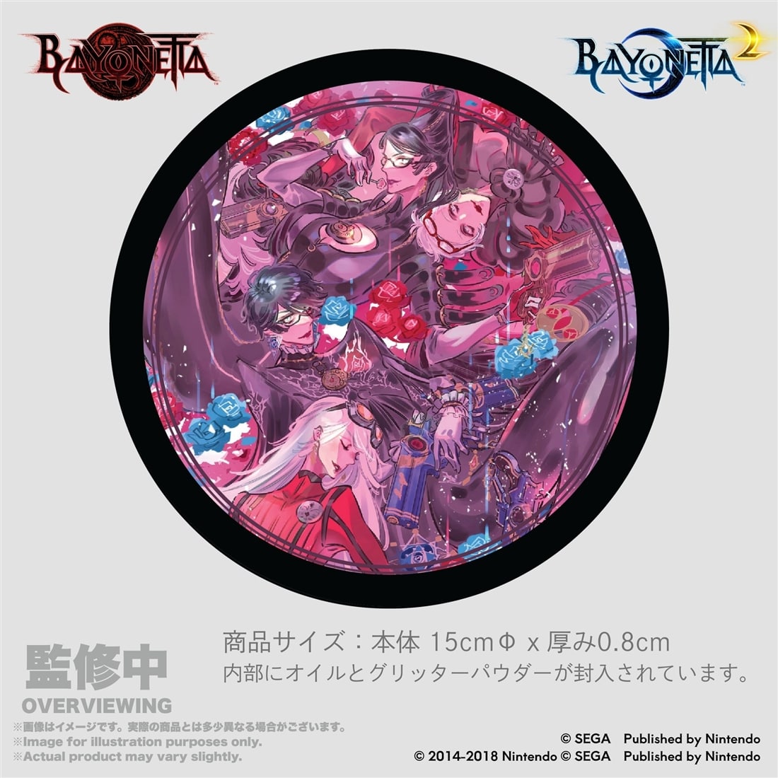 ベヨネッタ グリッターコースター 島崎麻里氏『ベヨネッタ』1&2記念アート 島崎麻里氏『ベヨネッタ』1&2記念アート