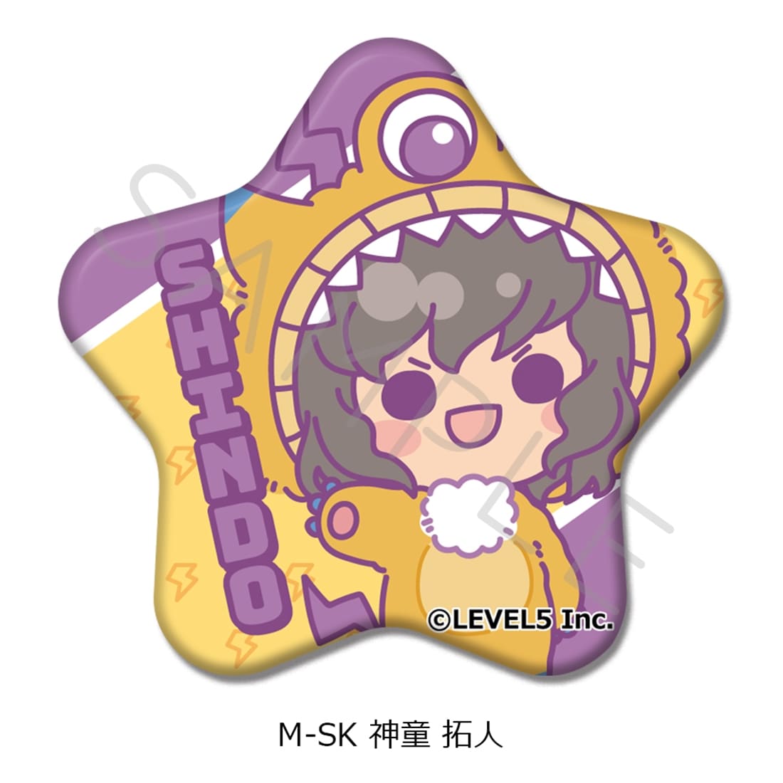 『イナズマイレブン 英雄たちのヴィクトリーロード』星形缶バッジ M-SK（神童 拓人） 星形缶バッジ M-SK（神童 拓人）