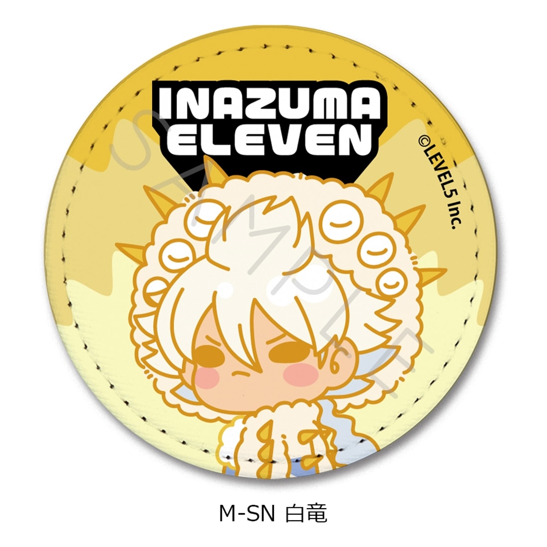 『イナズマイレブン 英雄たちのヴィクトリーロード』レザーバッジ（丸形） M-SN（白竜） レザーバッジ（丸形） M-SN（白竜）