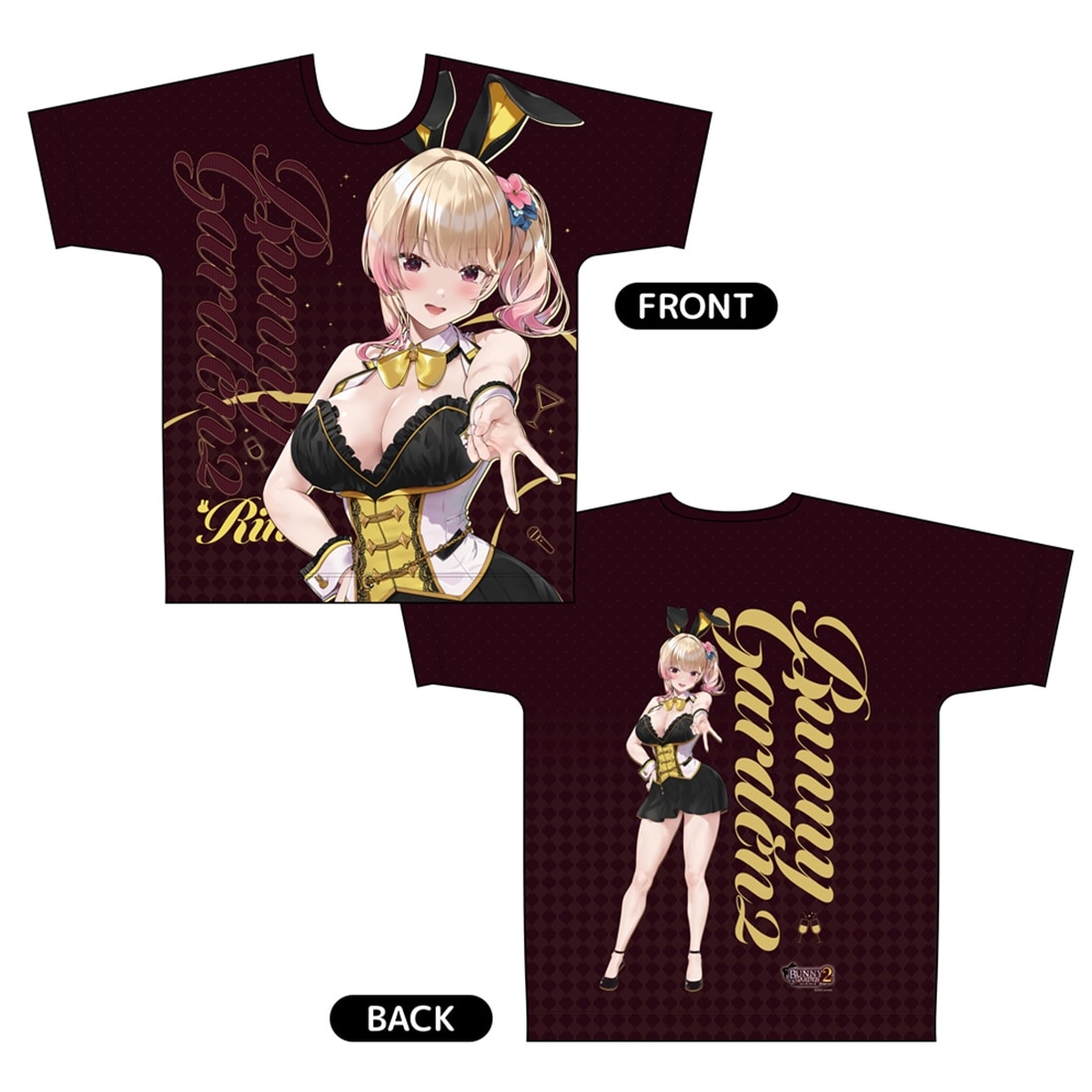バニーガーデン2 フルグラフィックTシャツ（凜）Lサイズ Lサイズ 凜