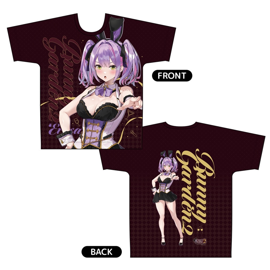 バニーガーデン2 フルグラフィックTシャツ（英梨紗）Mサイズ Mサイズ 英梨紗