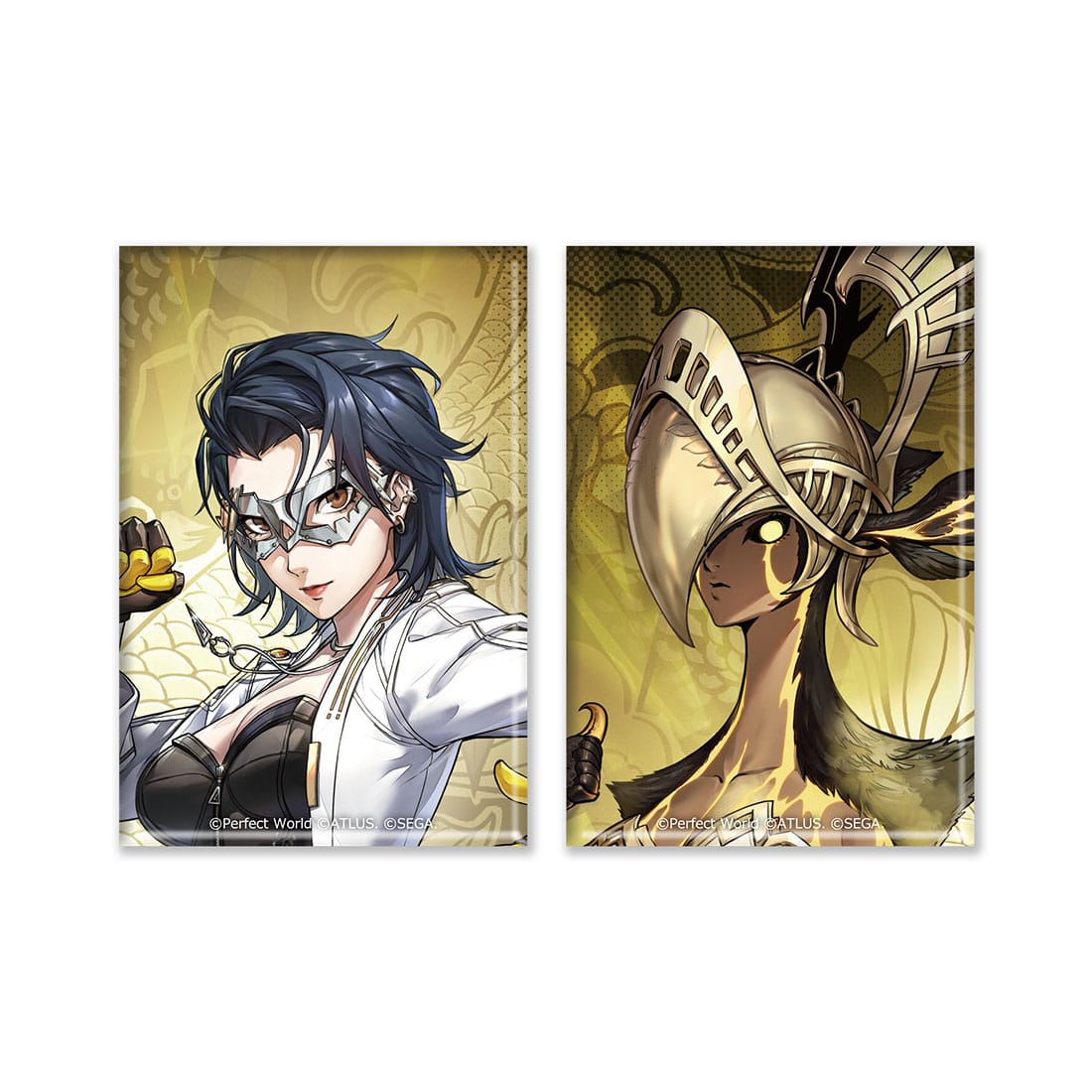ペルソナ5: The Phantom X スクエア缶バッジ2種セット ブリッツ＆キスキルリラ 怪ドル ブリッツ＆キスキルリラ