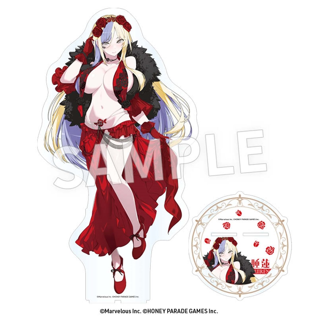 閃乱カグラ　アクリルメガフィギュア 睡蓮（フラメンコ風水着） 睡蓮（フラメンコ風水着）