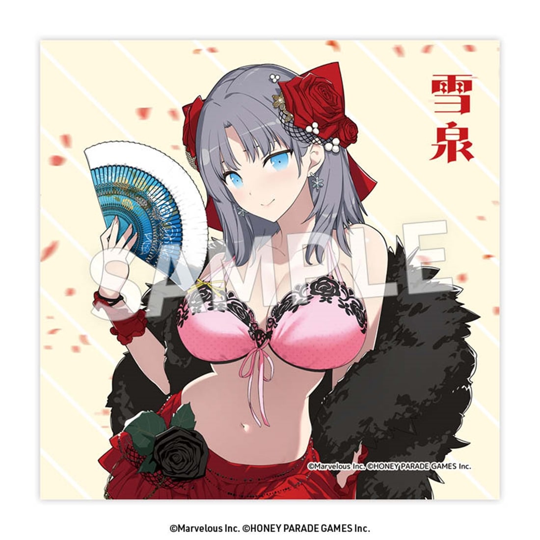 閃乱カグラ　クリーナークロス 雪泉（フラメンコ風水着） 雪泉（フラメンコ風水着）