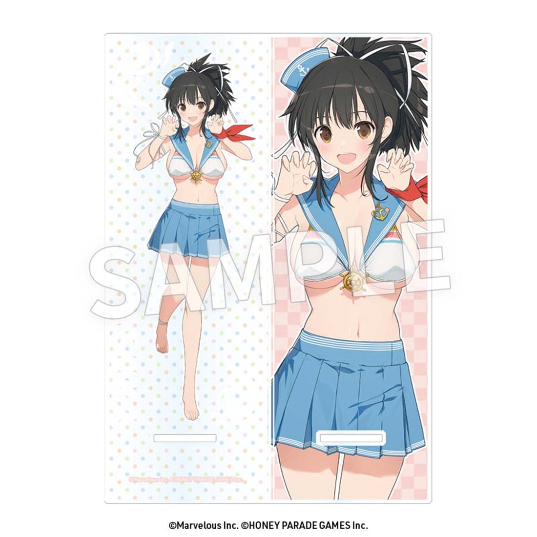閃乱カグラ　アクリルマルチスタンド 飛鳥（制服風水着） 飛鳥（制服風水着）