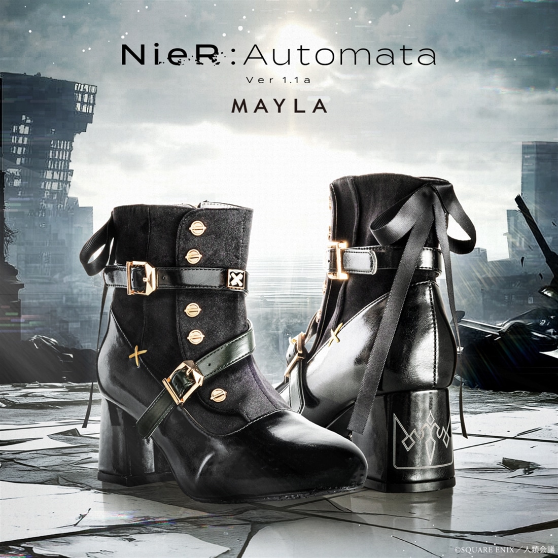 NieR:Automata Ver1.1a 9S アイコニック シューズ オブジェ ブーツ 9S 34（22.5～23.0cm） ブーツ 9S 34（22.5～23.0cm）