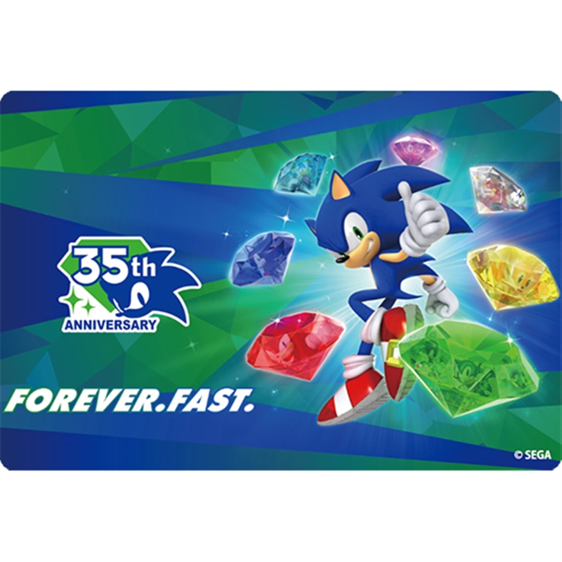 SONIC THE HEDGEHOG クリア栞 ソニック35周年キーアート ソニック35周年キーアート