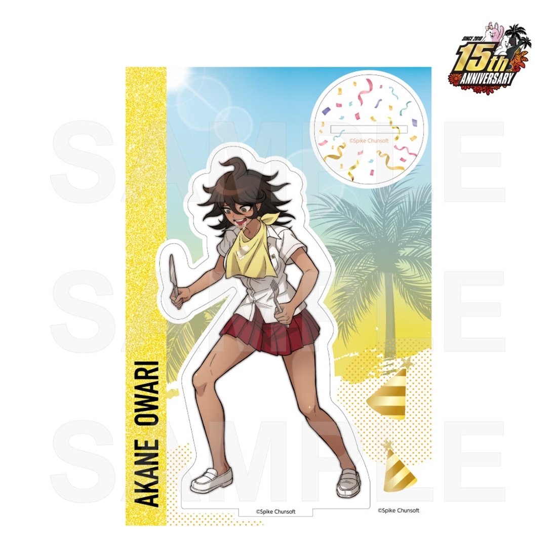 スーパーダンガンロンパ2　パーティー準備　アクリルスタンド　9.終里赤音 9.終里赤音