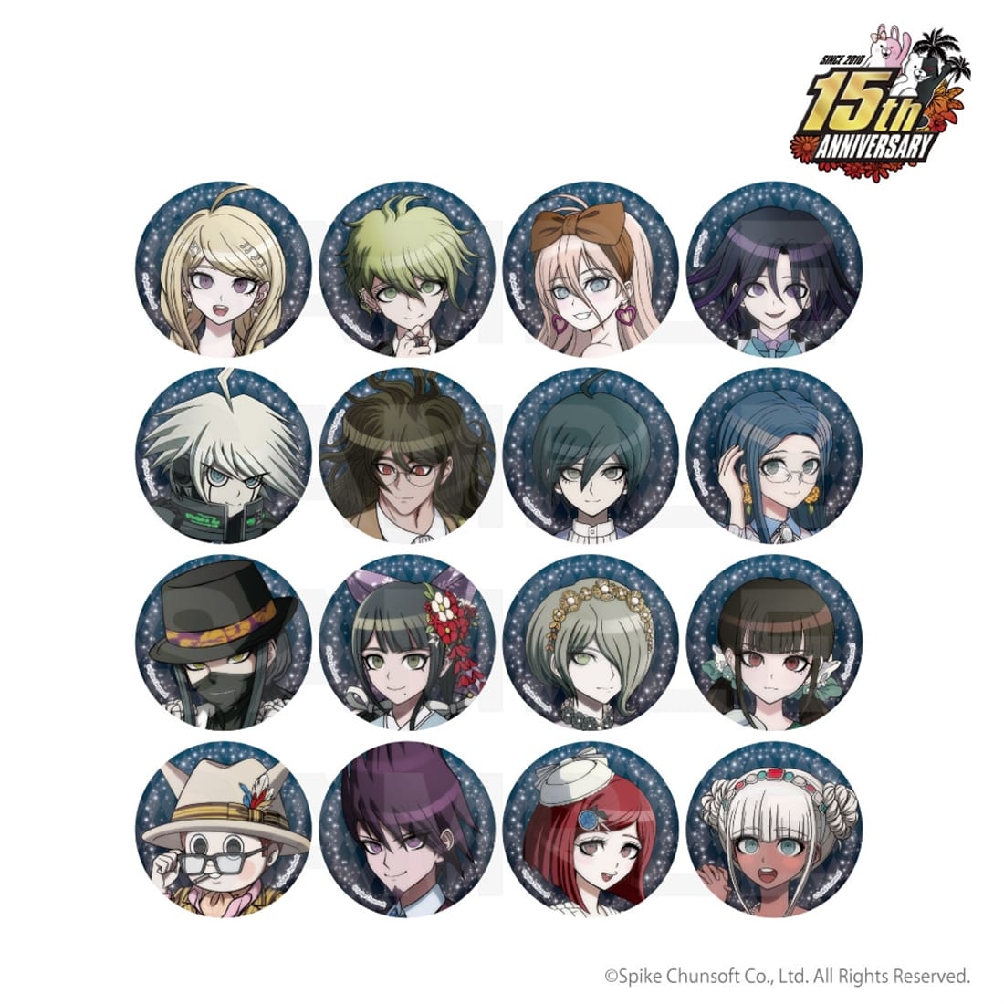 ダンガンロンパシリーズ 15周年記念ドレス 缶バッジ Vol.3 BOX Vol.3