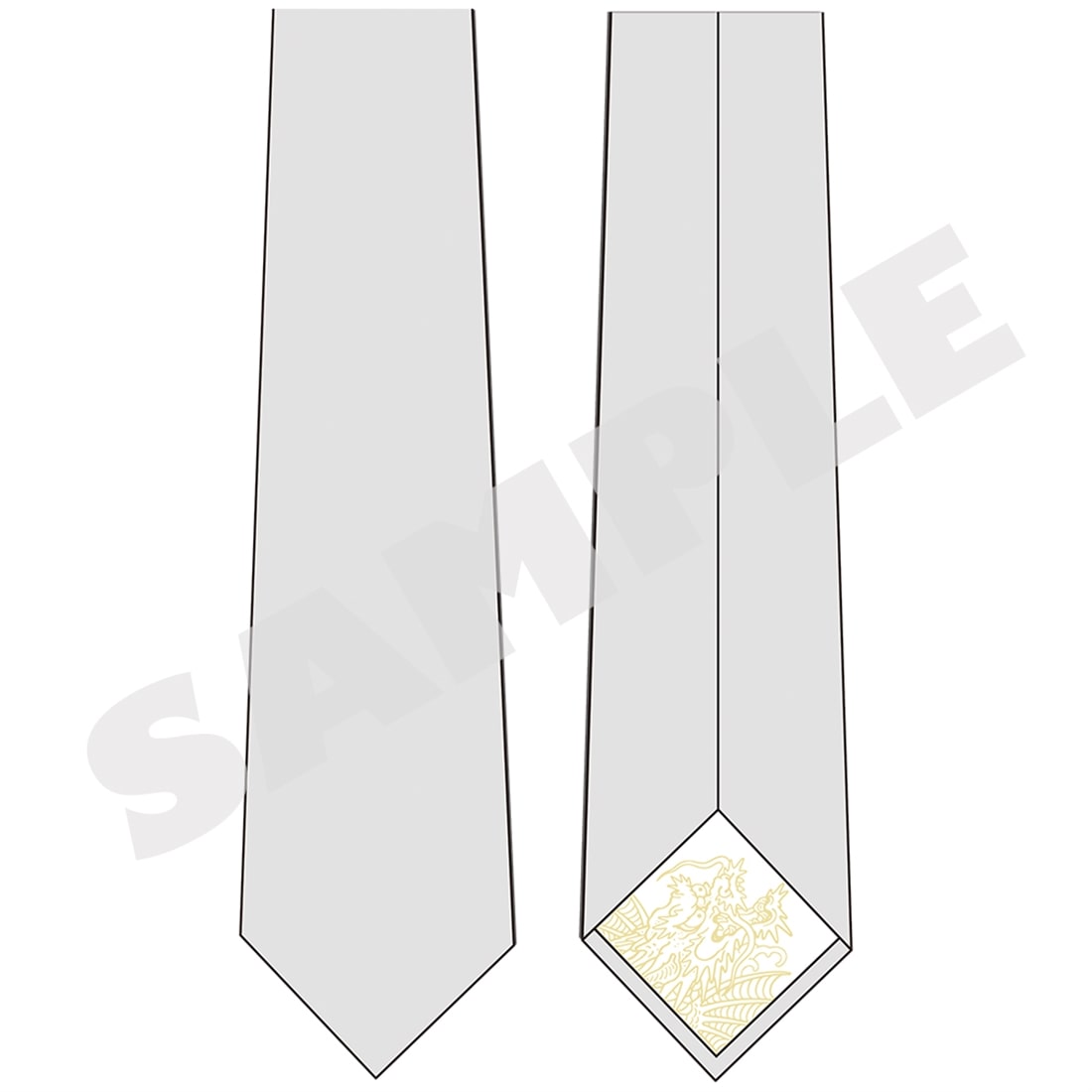 『龍が如く』 冠婚葬祭展 【マンガート ビームスコラボ】ネクタイ グレー グレー