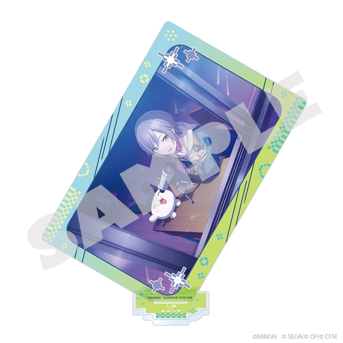 「プロジェクトセカイ カラフルステージ！ feat. 初音ミク×たまごっち」 カード型アクリルスタンド 日野森 志歩×みみっち1 カード型アクリルスタンド 日野森 志歩×みみっち1