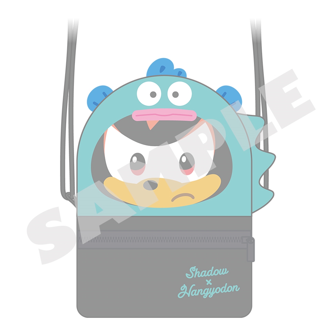 SONIC & FRIENDS×Sanrio characters ミニショルダーバッグ＜シャドウ×ハンギョドン＞ ＜シャドウ×ハンギョドン＞