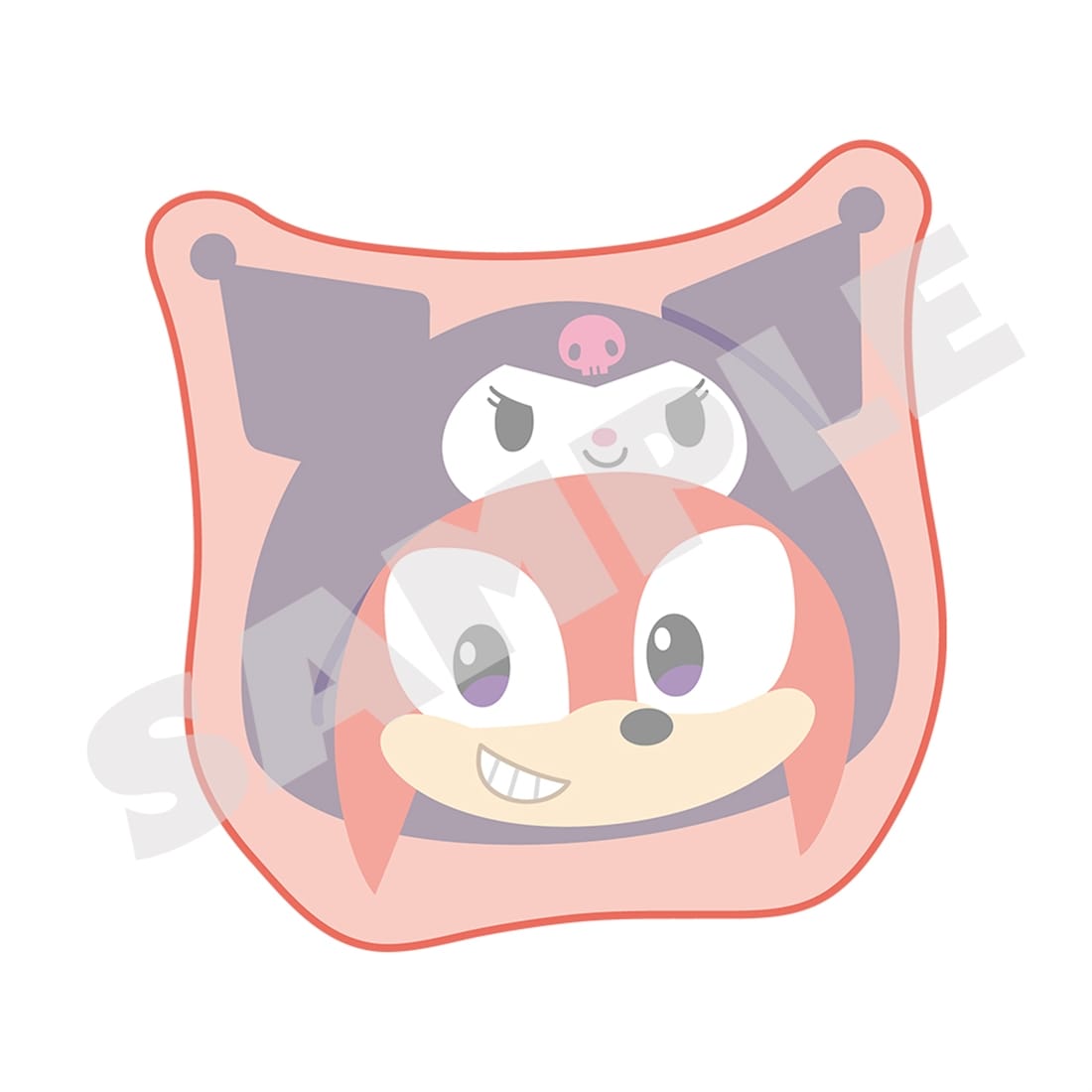 SONIC & FRIENDS×Sanrio characters ダイカットハンドタオル＜ナックルズ×クロミ＞ ＜ナックルズ×クロミ＞