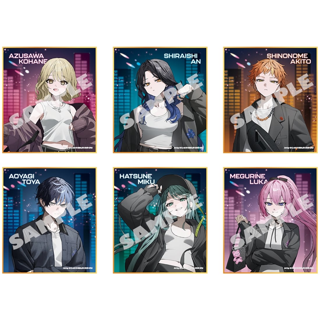 『プロセカ』イラストレーターコラボ ミニ色紙コレクション 【単品】Vivid BAD SQUAD（全6種） Vivid BAD SQUAD 【単品】Vivid BAD SQUAD（全6種）