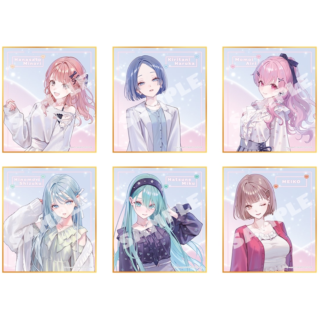 『プロセカ』イラストレーターコラボ ミニ色紙コレクション 【BOX】MORE MORE JUMP！（全6種） MORE MORE JUMP！ 【BOX】MORE MORE JUMP！（全6種）